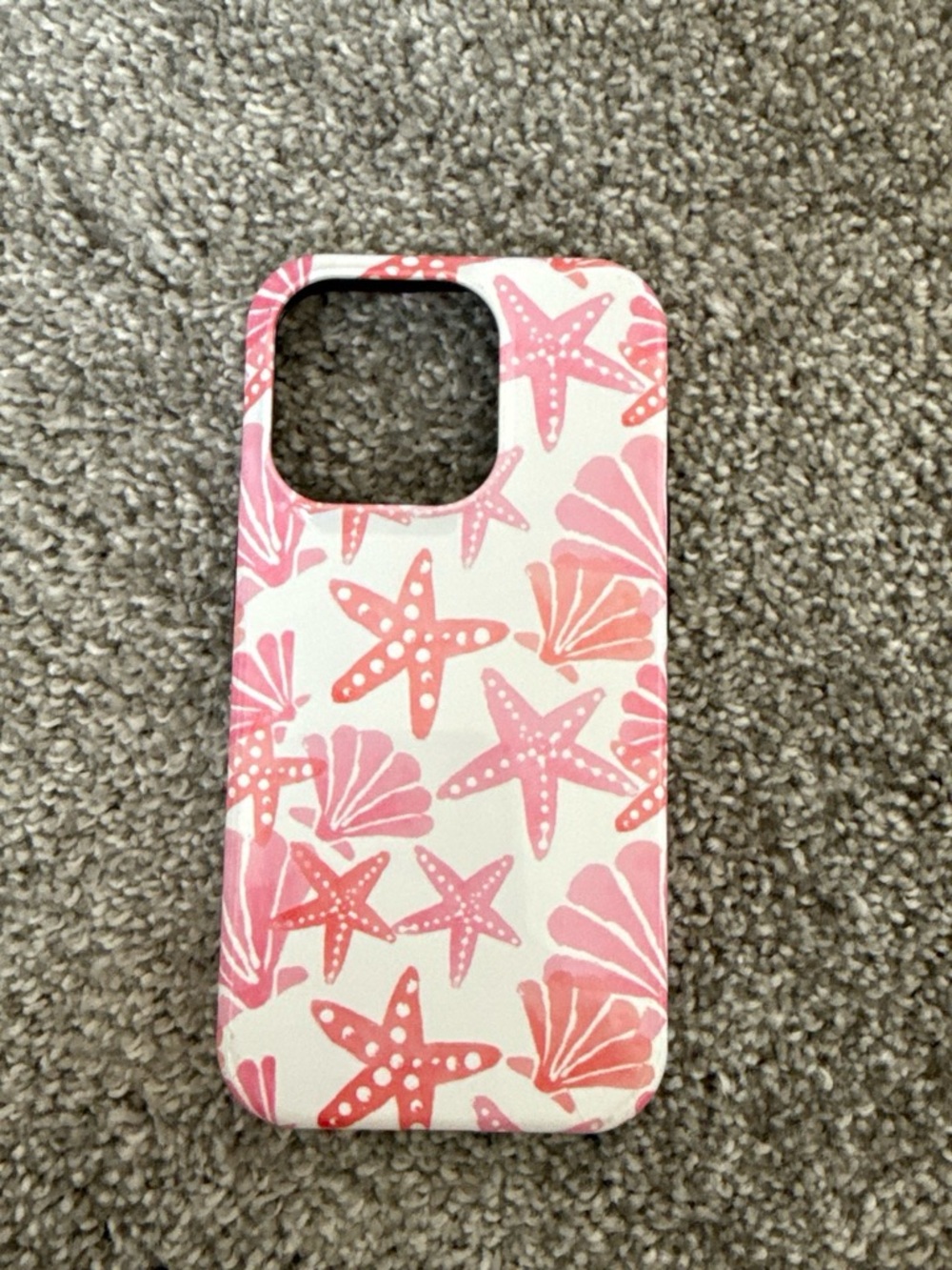 Amazon Pink Starfish & Shell Print Phone Case